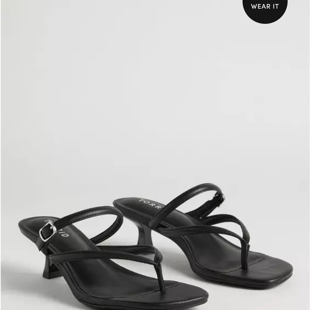 Torrid Black Strappy Sandals